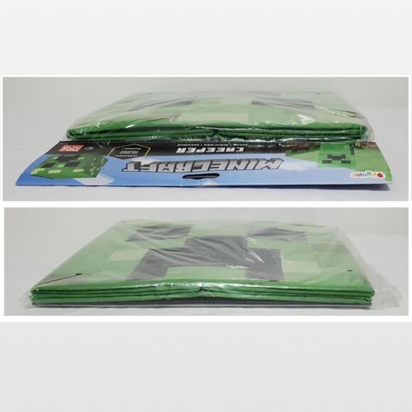 New Minecraft Halloween Costume Creeper Mojang Headpiece Green Mask NWT - Picture 15 of 15